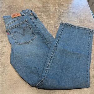 Levi's Light Blue Denim with Leather Patch